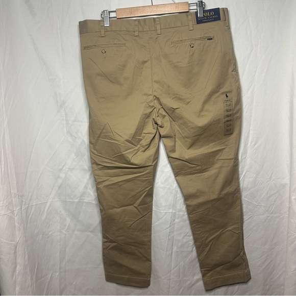 NWT Polo Ralph Lauren Stretch Slim Fit Pants Boating Khaki Chino 38x30.      053 - Picture 5 of 14